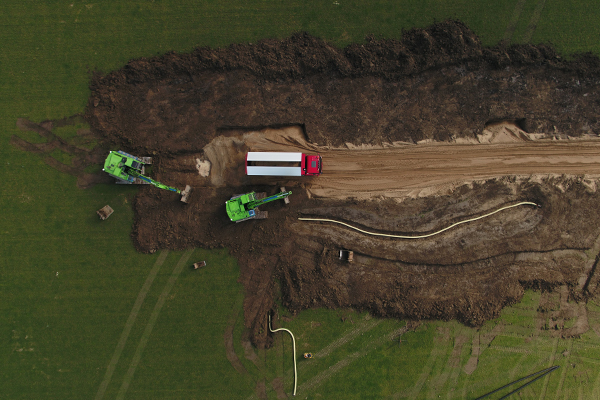 Infrastructuur werkzaamheden voor nieuwbouw project